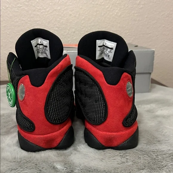 Nike Air Jordan 13 Black and Red Retro Sneakers - Picture 5 of 7